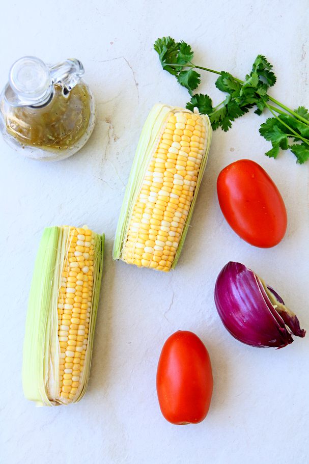 Fresh Corn Salsa. Nothing beats the great taste of fresh ingredients.This delicious corn salsa is great on its own with chips, but also fantastic in wraps and burritos. | www.heavenlyhomecooking.com