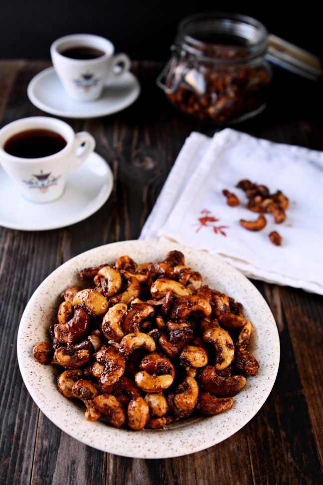 Sweet & Spicy Cashews | Deliciously sweet with just a hint of heat, you won't be able to stop nibbling on this tasty appetizer. Stress-free and easy to prepare, they are perfect for holiday parties or gifts! | heavenlyhomecooking.com