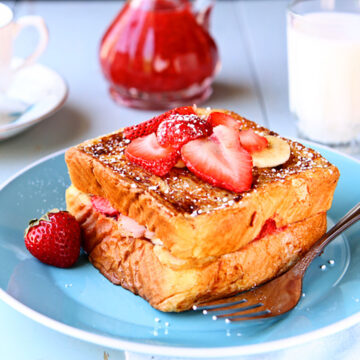 Strawberry Banana French Toast (Quick & Easy) Heavenly Home Cooking