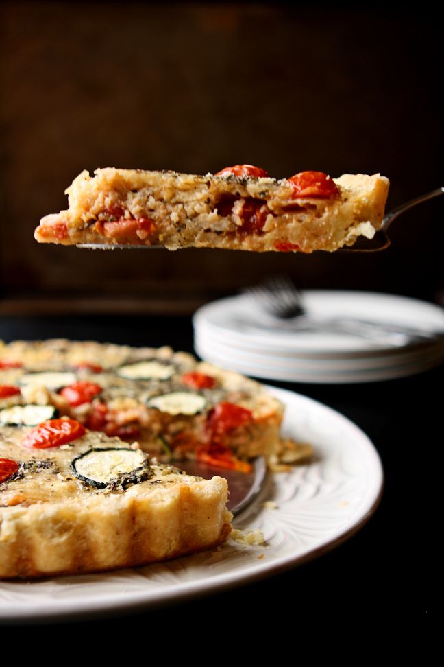 Quiche Provencale Flavorful quiche featuring zucchini, tomatoes