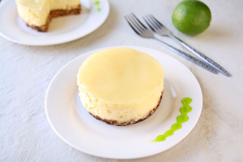 Coconut Cheesecake with Lilikoi Glaze