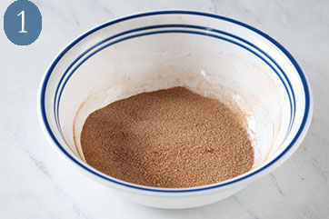 Bowl of cinnamon sugar