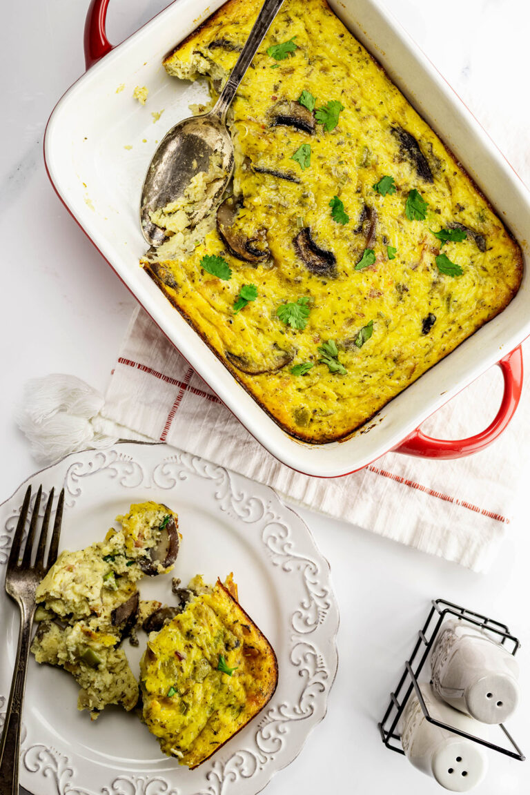 Mushroom Breakfast Casserole Heavenly Home Cooking