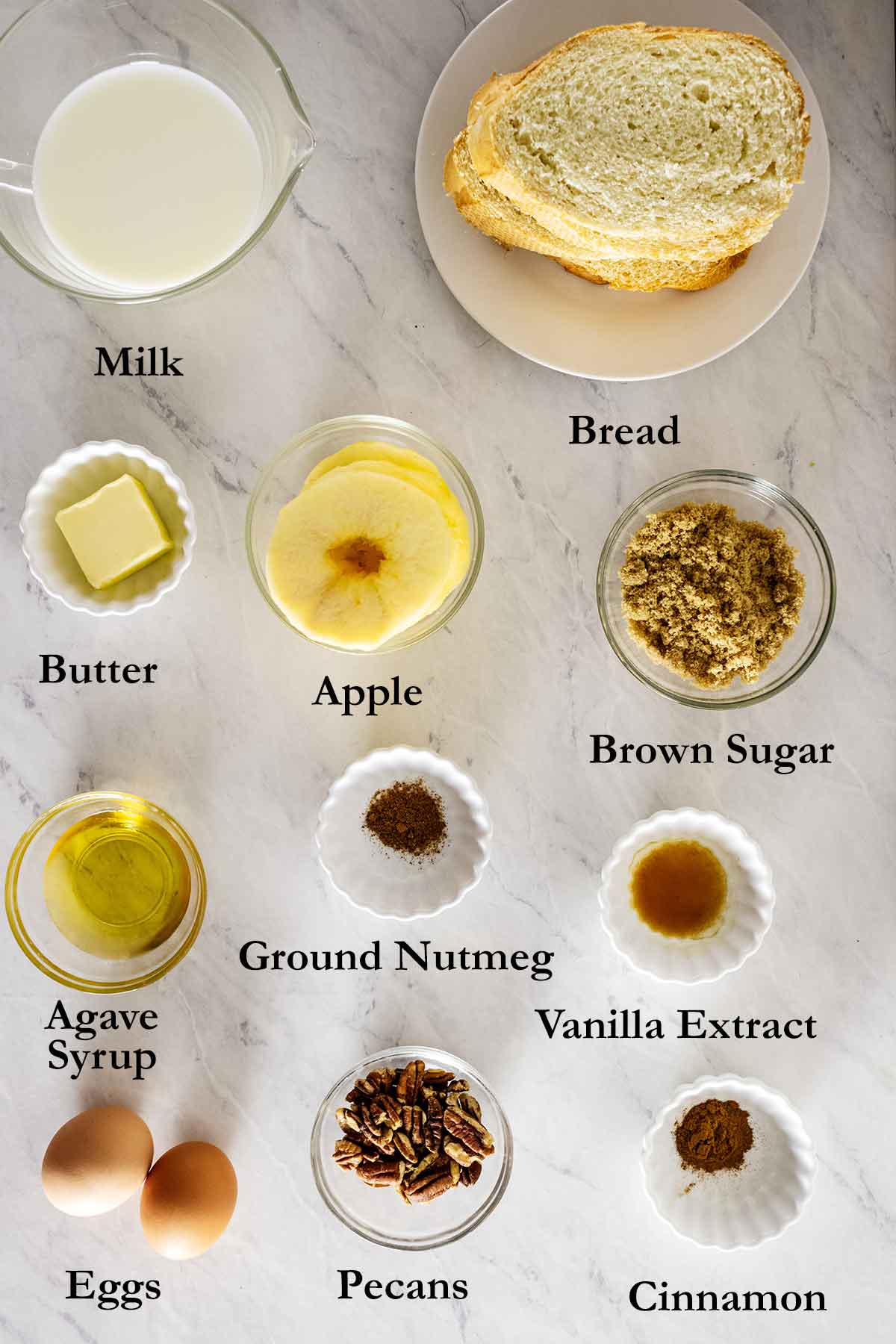 Caramel apple French toast ingredients