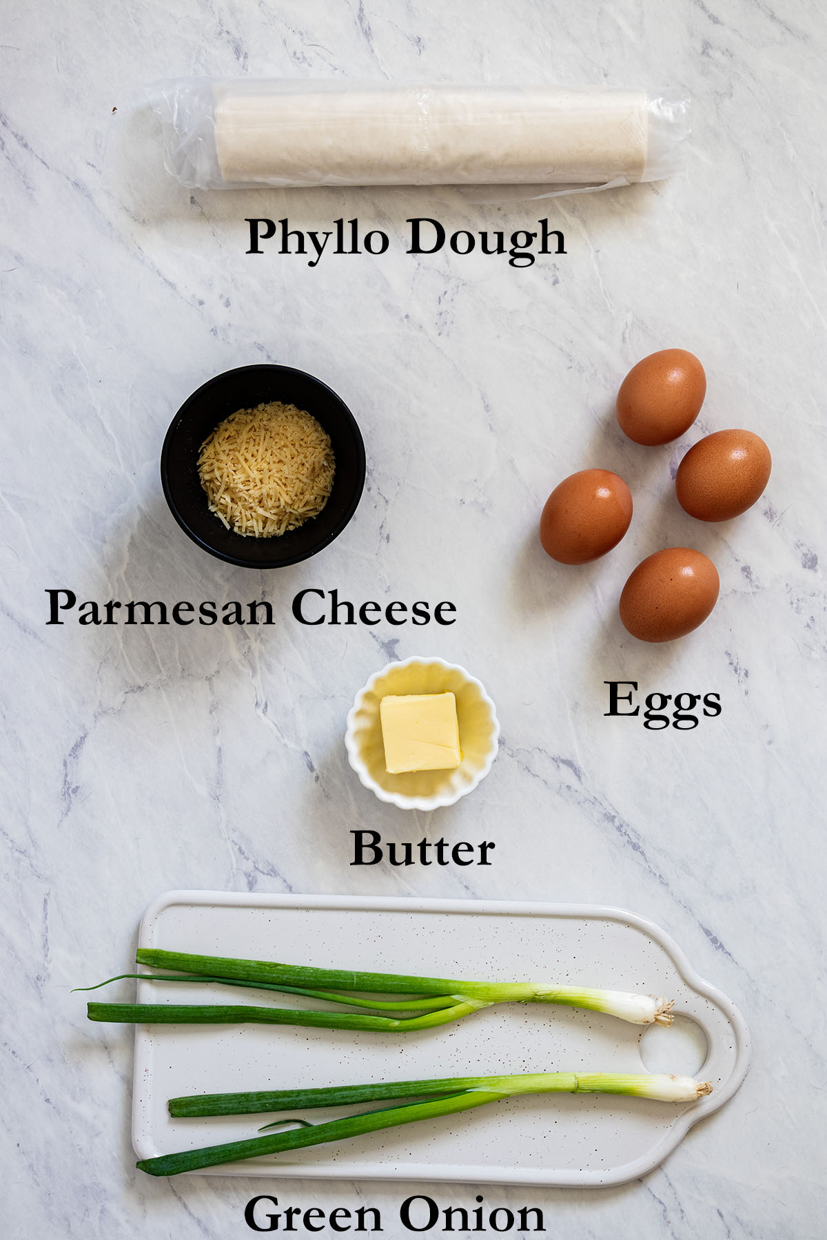 Phyllo breakfast cup recipe ingredients