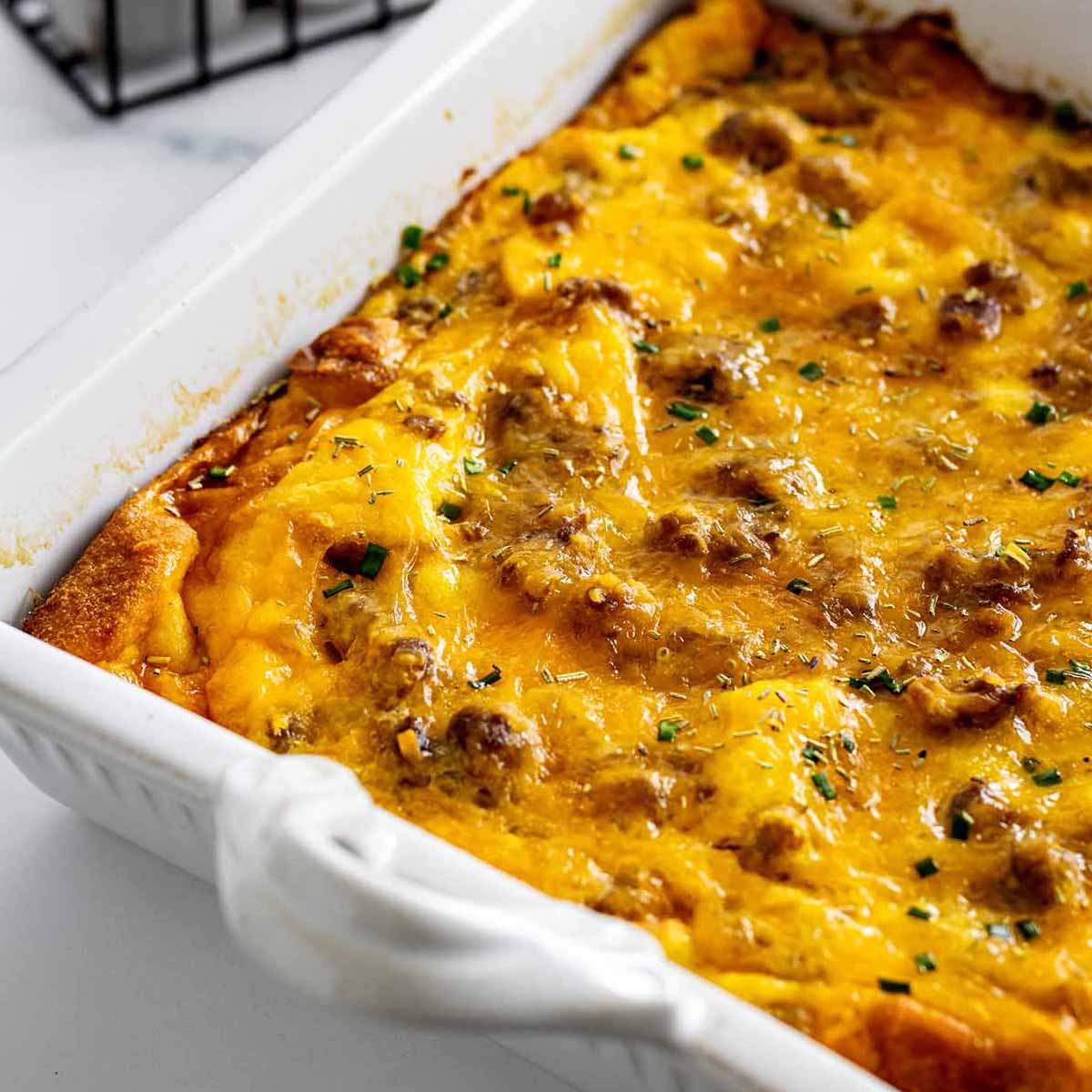 Overnight Sausage Breakfast Casserole (easy!) | Heavenly Home Cooking