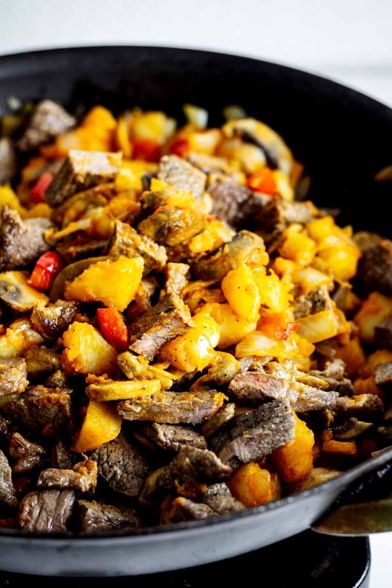 Steak and Eggs Hash (hearty crowd pleaser!) Heavenly Home Cooking