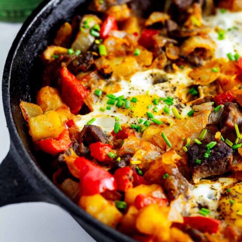 Steak and Eggs Hash (hearty crowd pleaser!) Heavenly Home Cooking