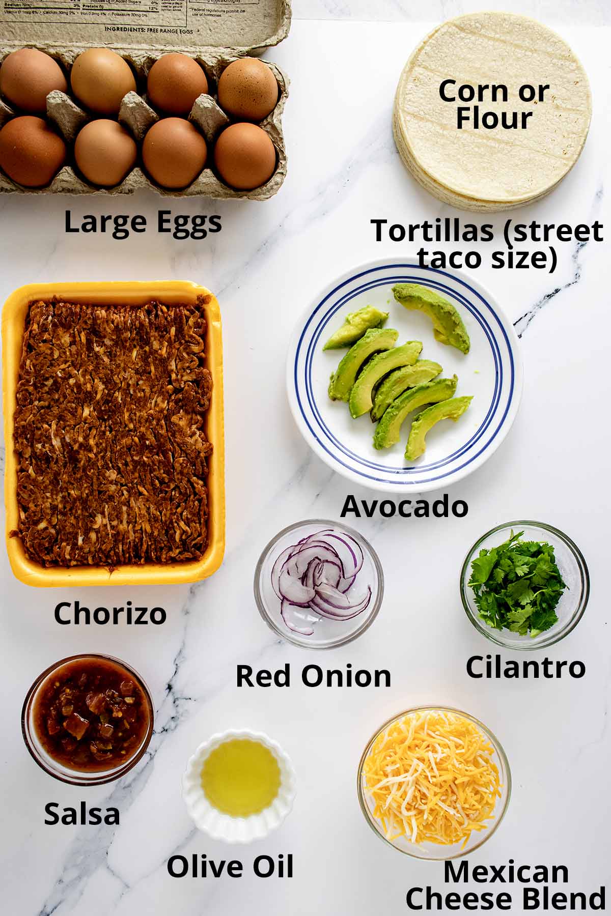 Street taco ingredients