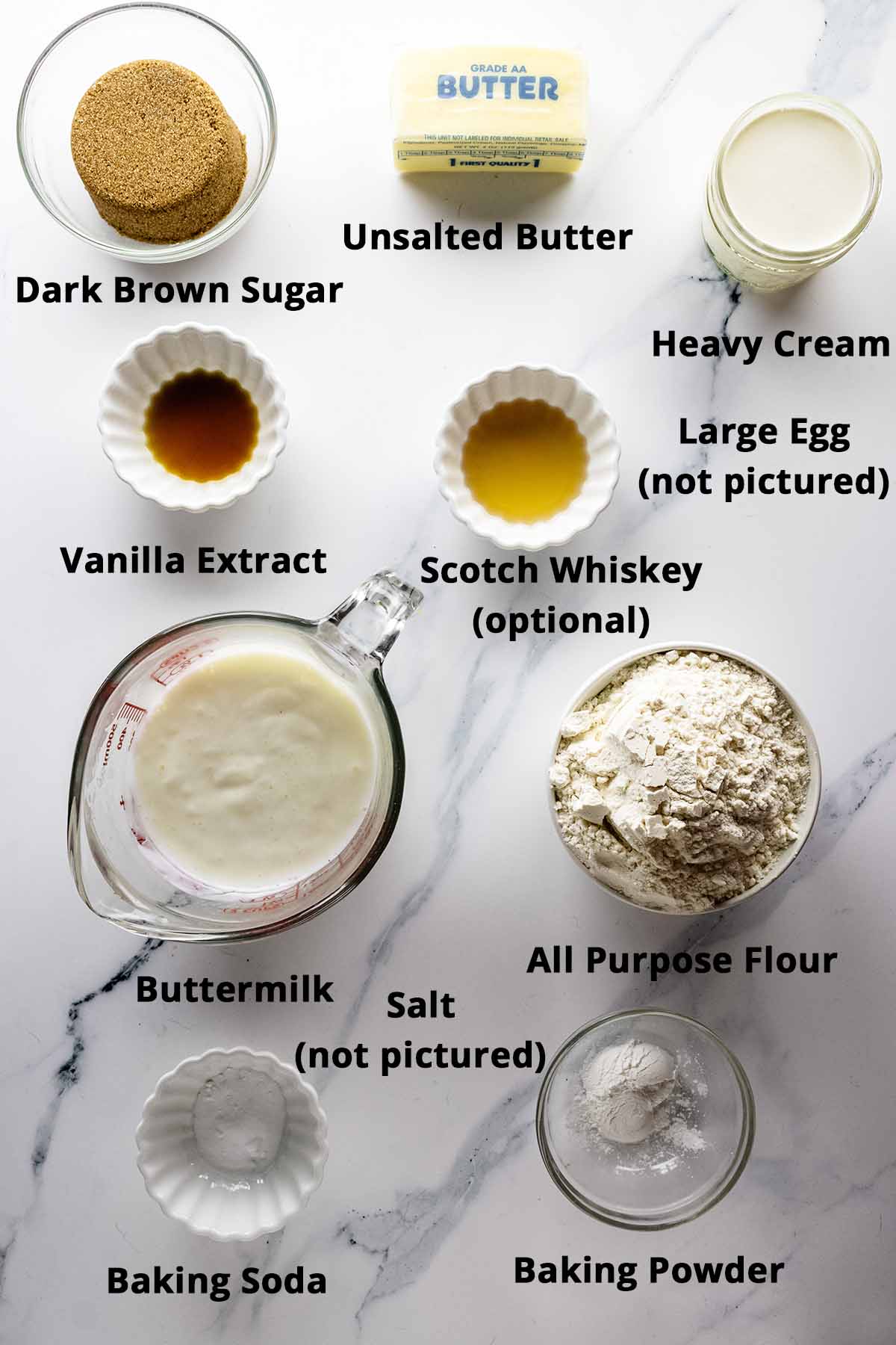 Butterscotch pancakes ingredients