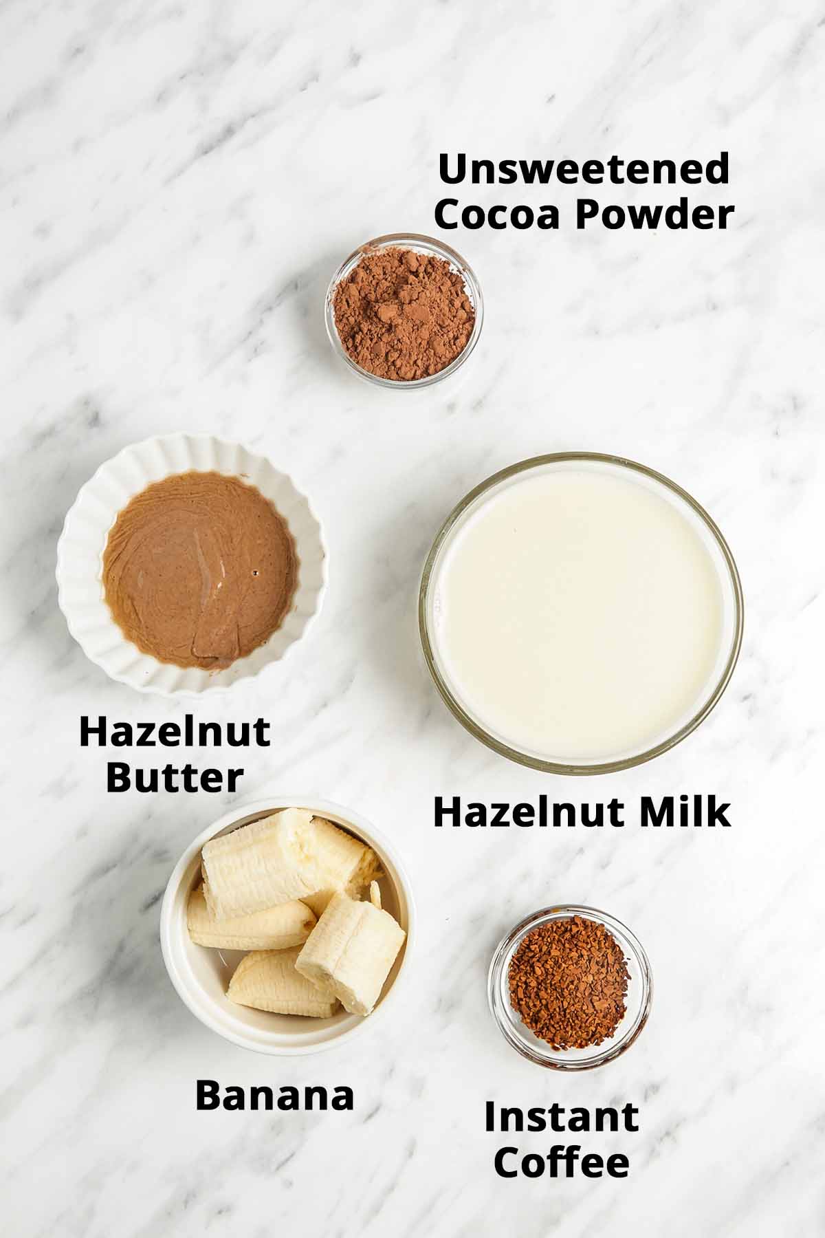 Chocolate protein shake ingredients