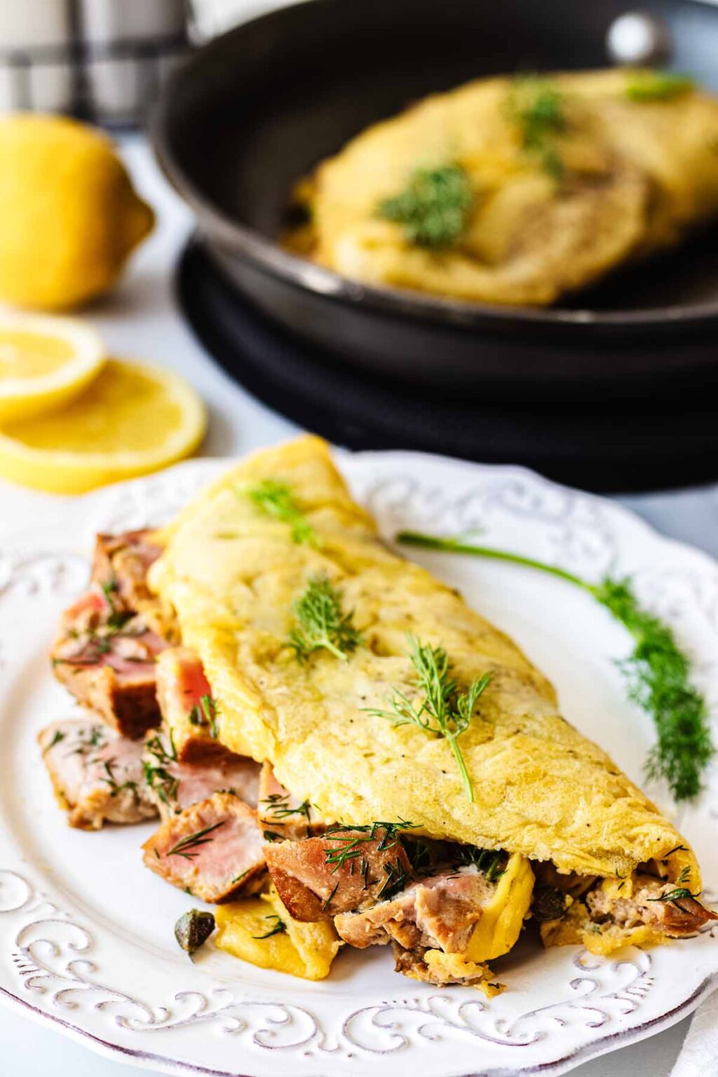 Tuna Omelette (Fresh, Healthy & Hearty) - Heavenly Home Cooking