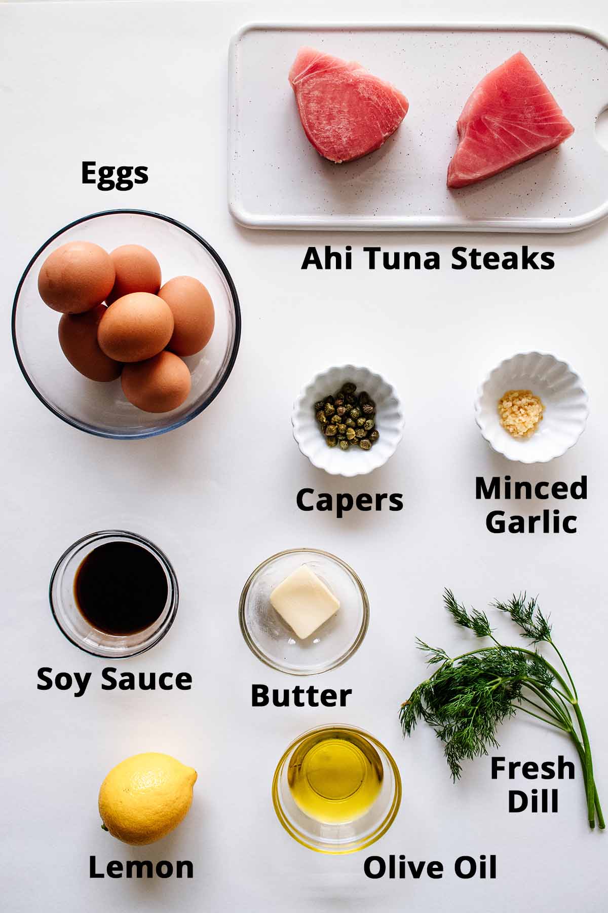 Tuna omelette ingredients