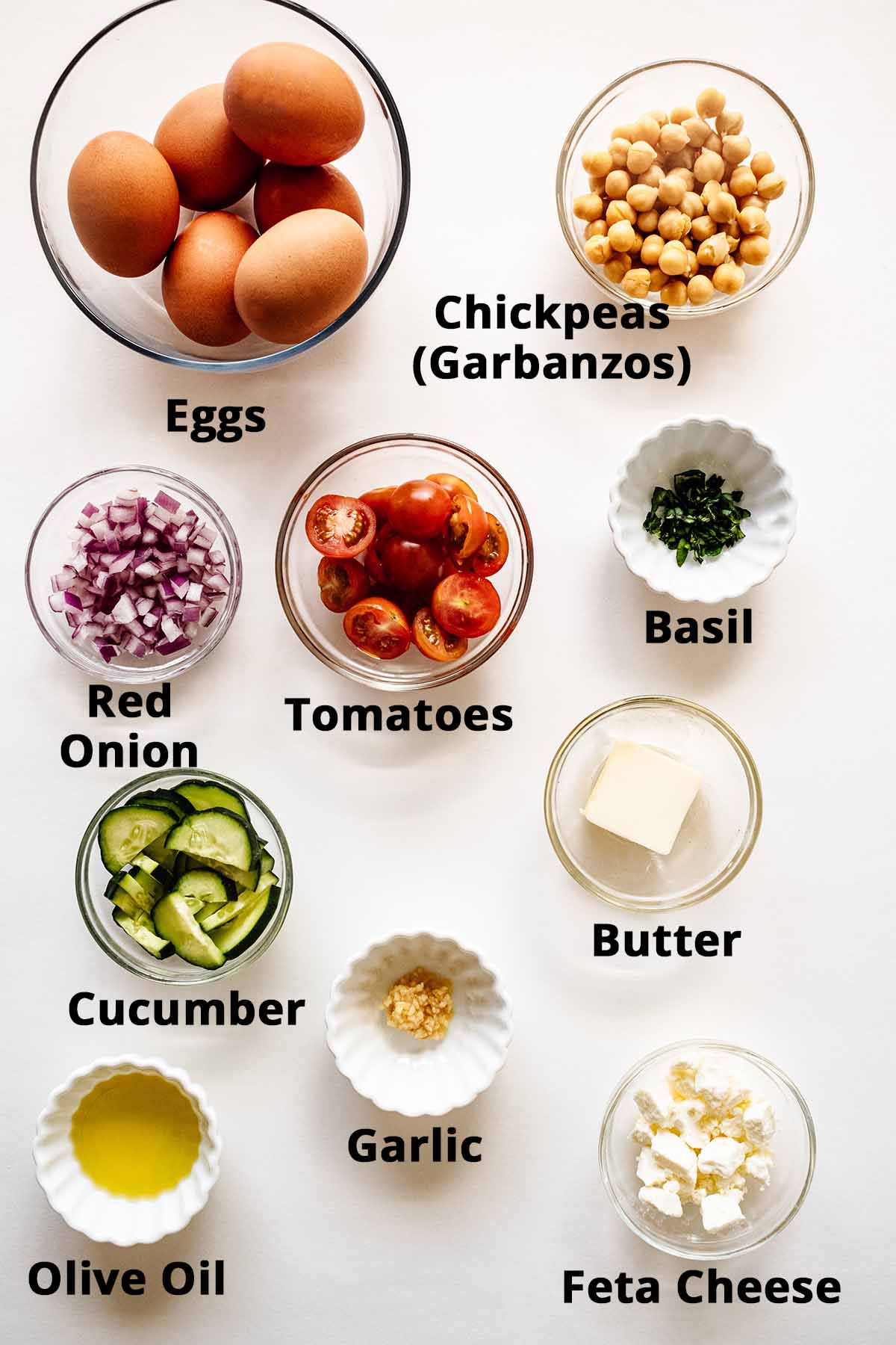 Greek omelette ingredients