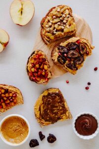 Peanut Butter Toast (With Many Topping Ideas) - Heavenly Home Cooking