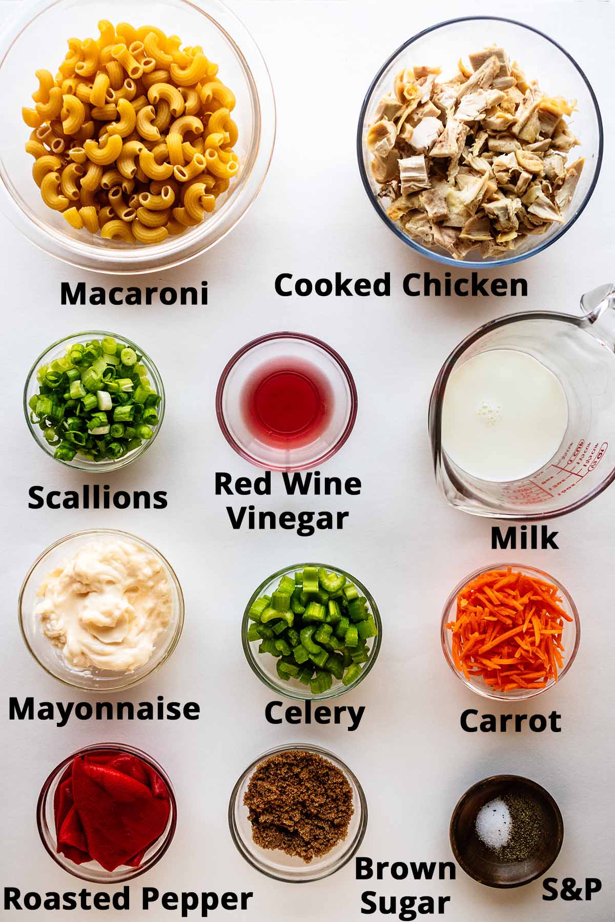 Chicken macaroni salad ingredients