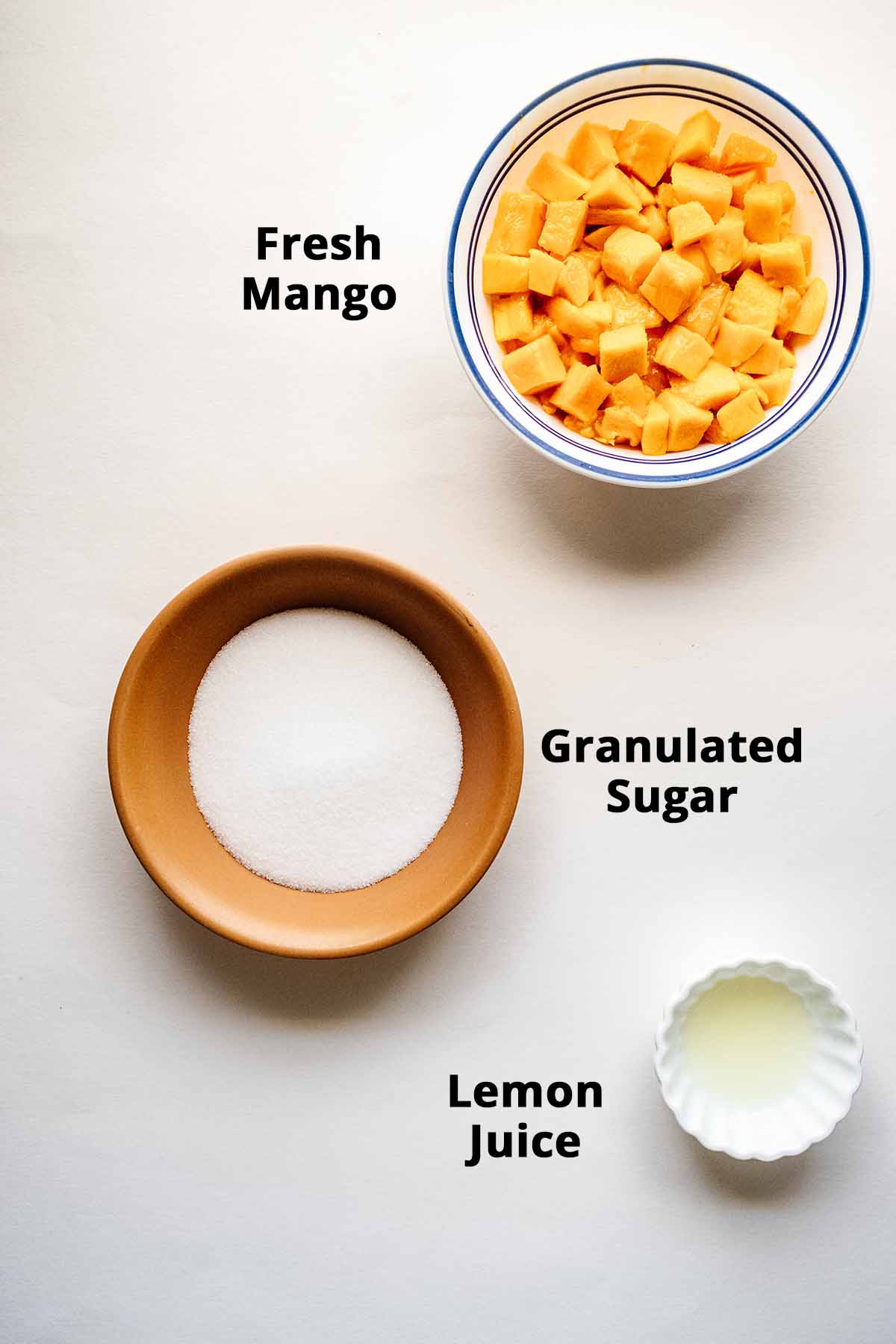 Mango compote ingredients