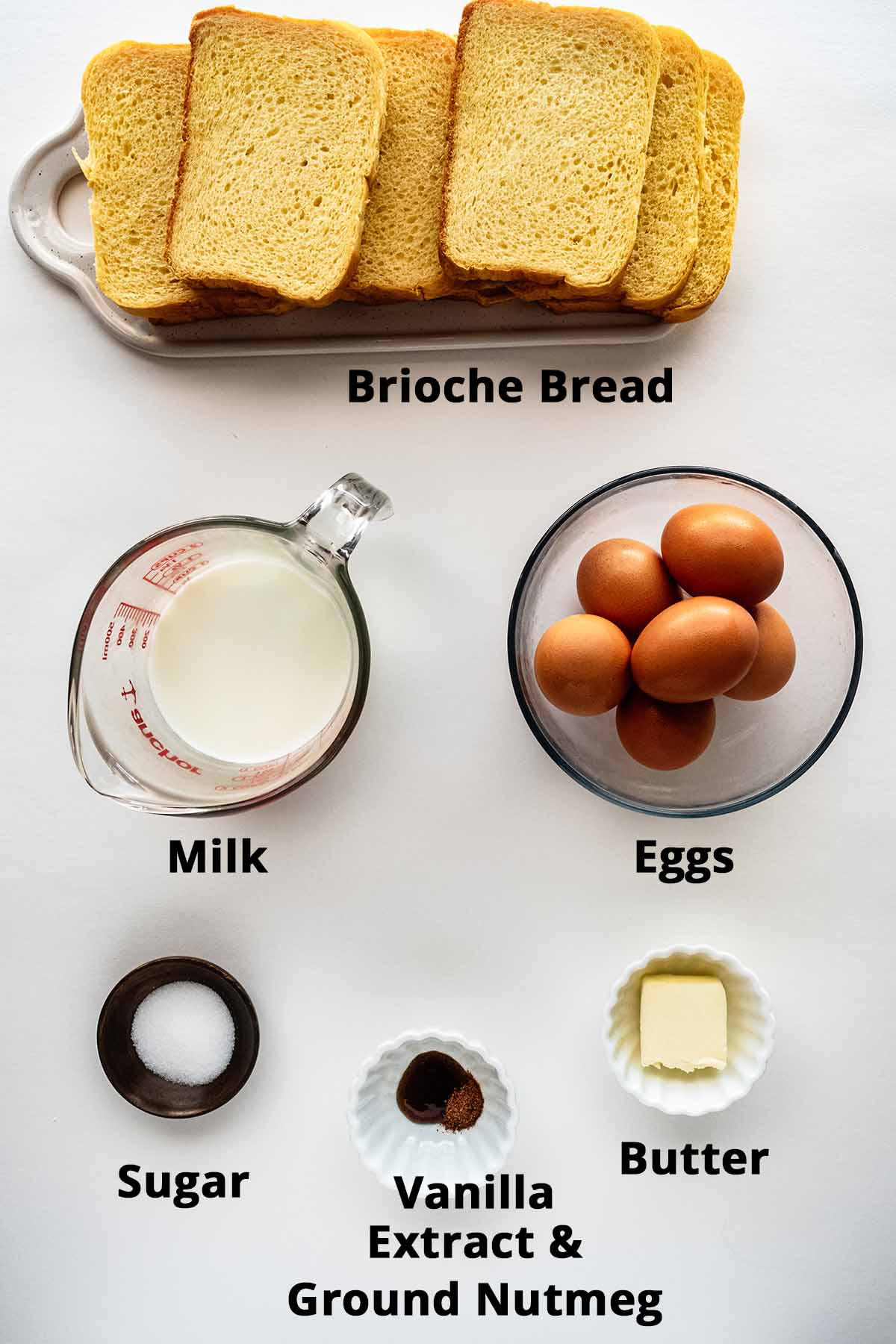 Brioche French toast ingredients