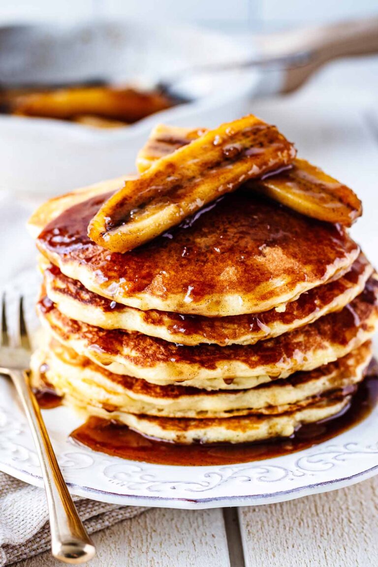 Bananas Foster Pancakes (Unique Pancakes) Heavenly Home Cooking