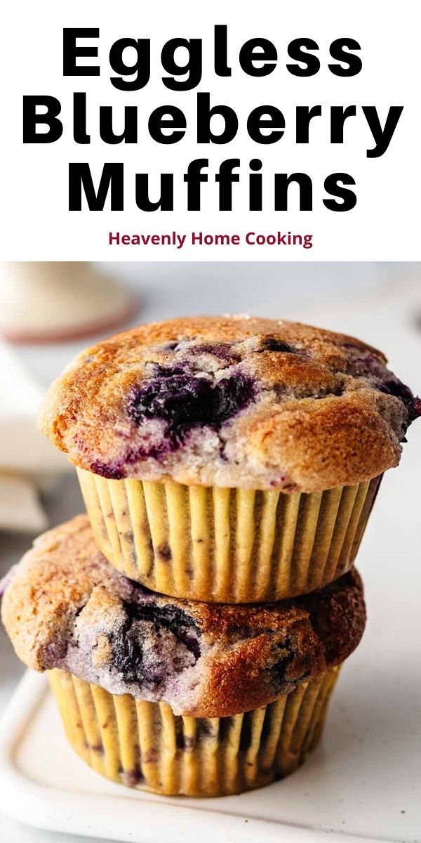 Eggless Blueberry Muffins (Tender & Moist) Heavenly Home Cooking
