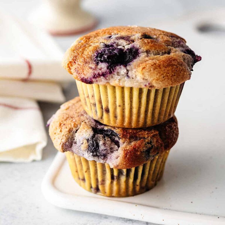 Eggless Blueberry Muffins (Tender & Moist) - Heavenly Home Cooking