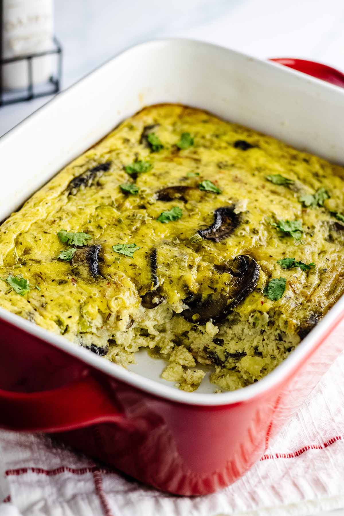 Mushroom Breakfast Casserole - Heavenly Home Cooking