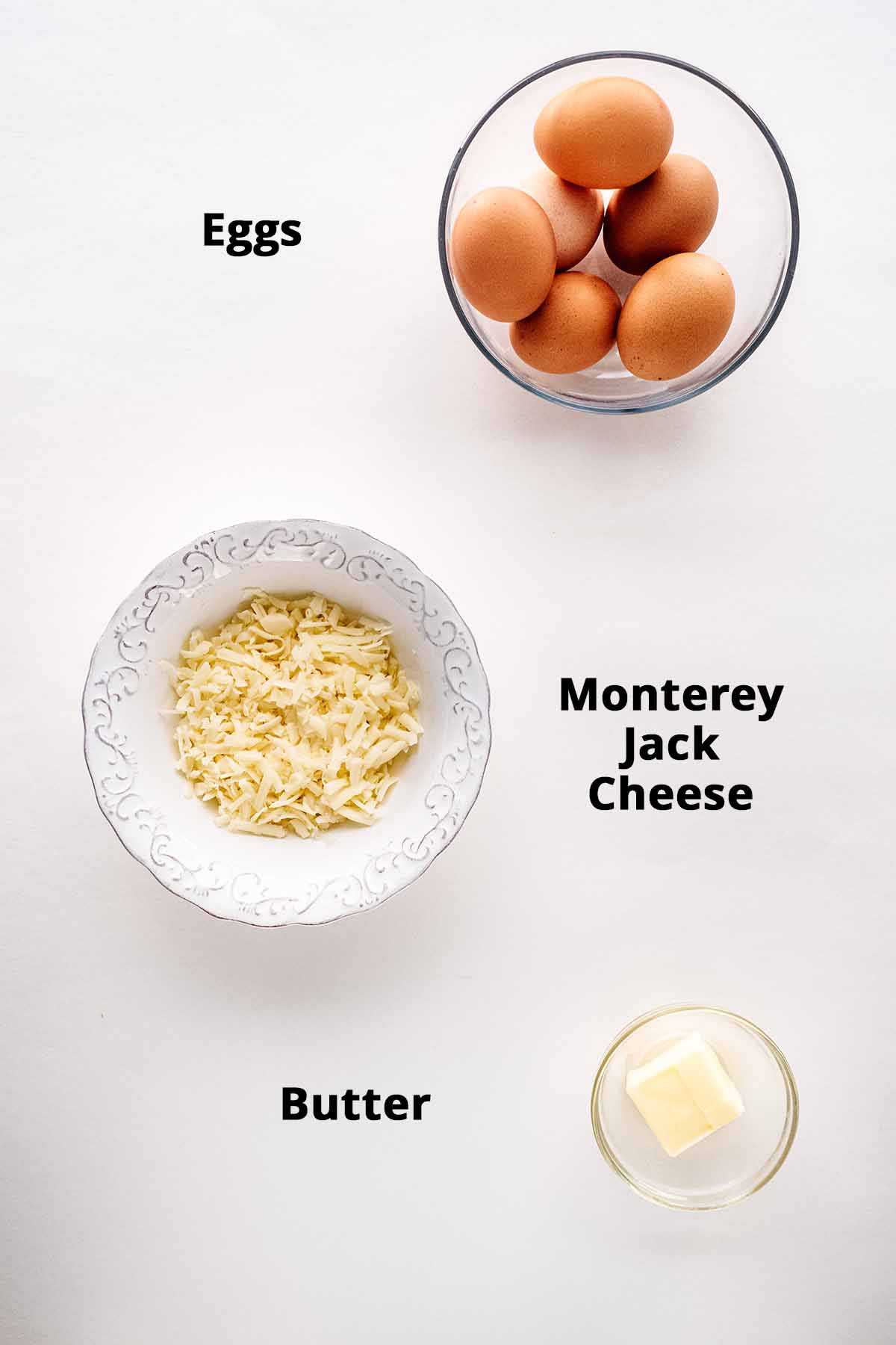 Omelette ingredients