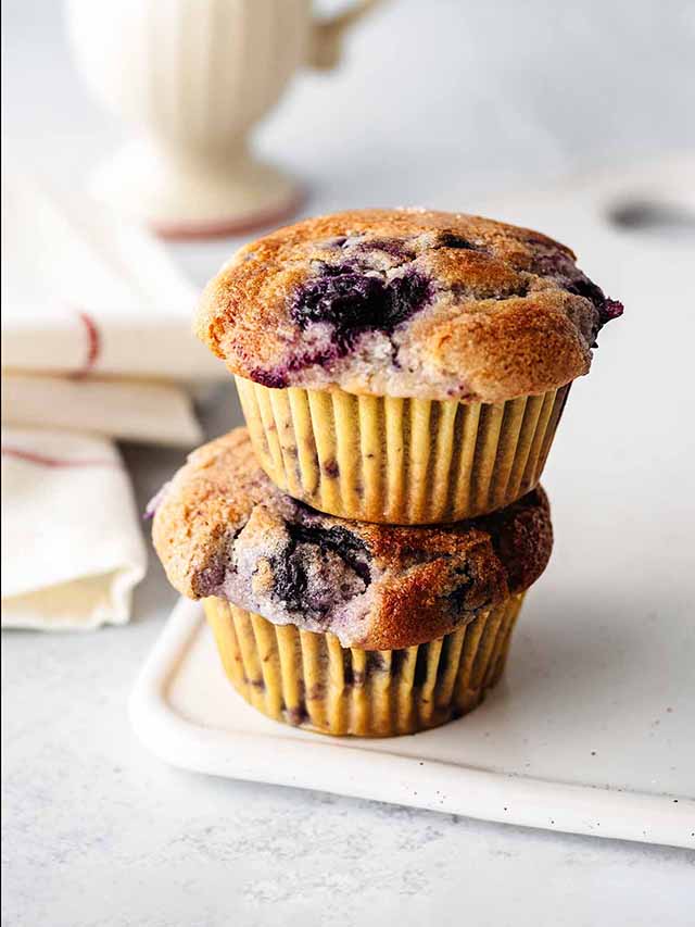 How to Make Eggless Blueberry Muffins - Heavenly Home Cooking