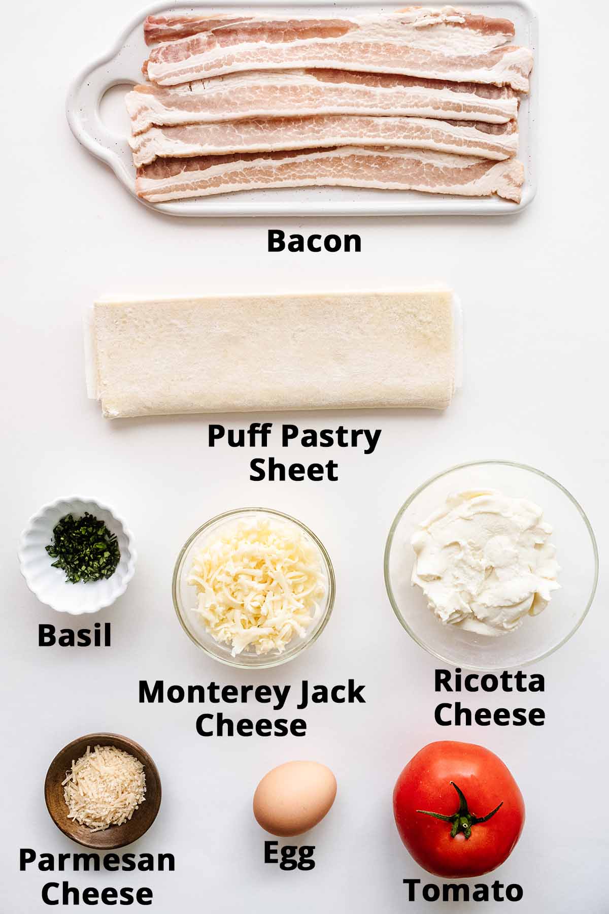 Puff pastry pizza ingredients