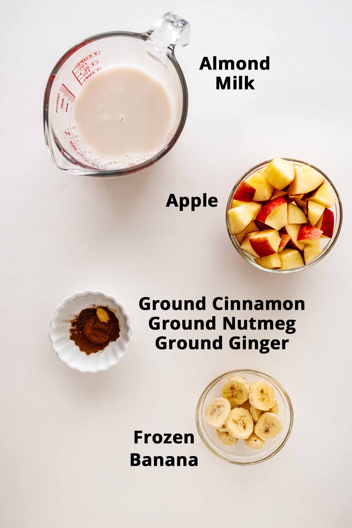 Apple pie smoothie ingredients