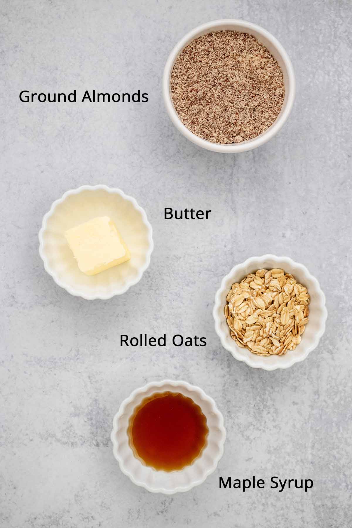 Crumble topping ingredients