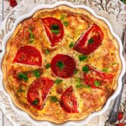 Italian Quiche (Easy Brunch Recipe) - Heavenly Home Cooking