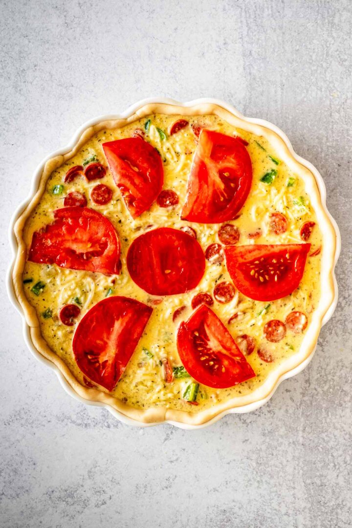 Italian Quiche (Easy Brunch Recipe) Heavenly Home Cooking