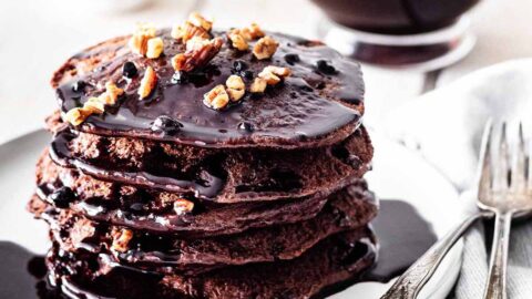 Chocolate Protein Pancakes - Heavenly Home Cooking