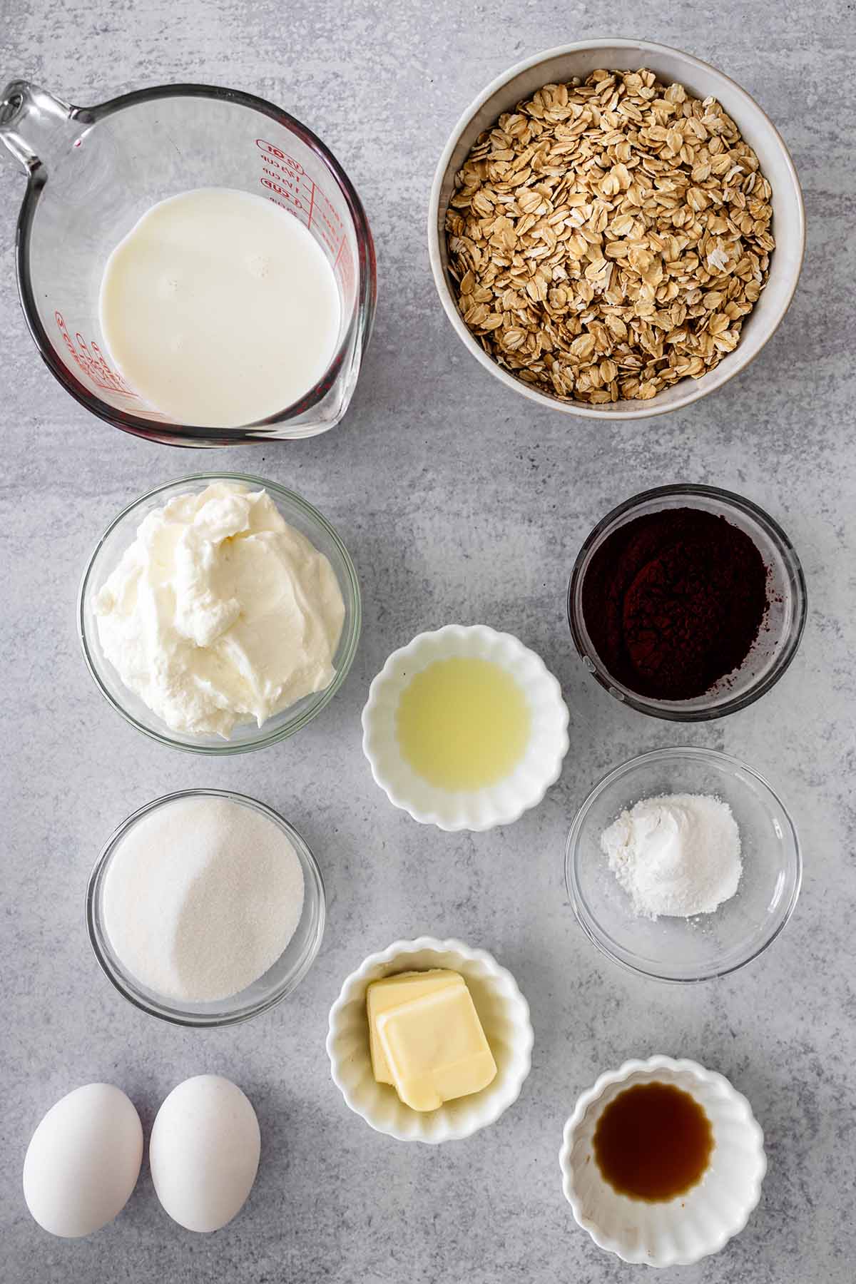 Chocolate protein pancake ingredients