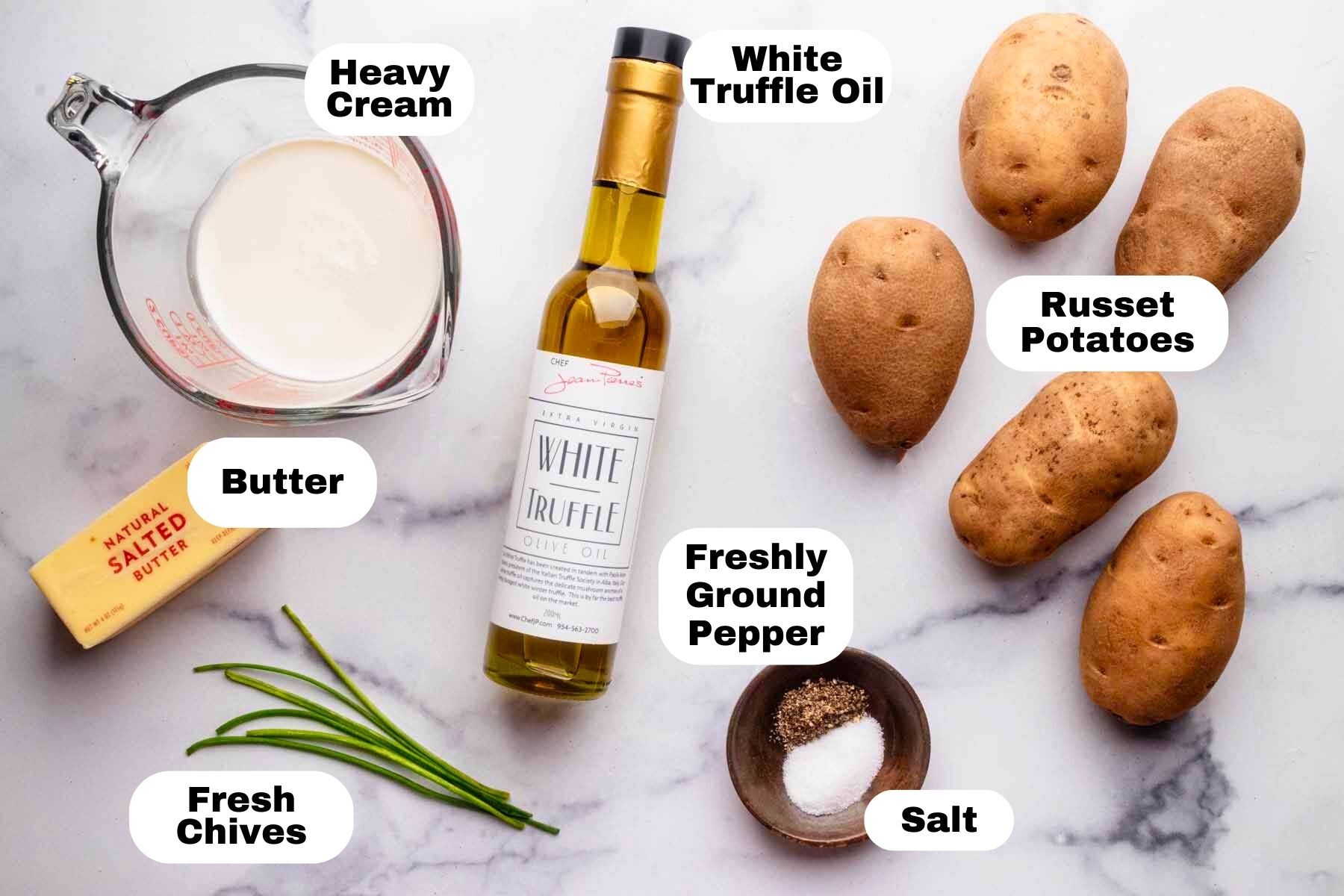 Truffle mashed potatoes ingredients